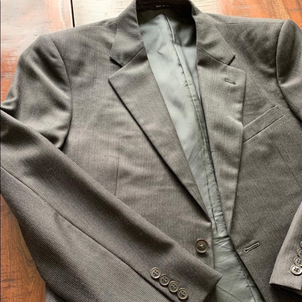 Armani Collezioni Black & Gray Suit - 2 Button